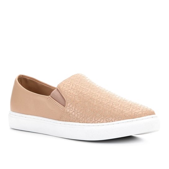 Tênis Shoestock Couro Crazy For Shoestock - Nude
