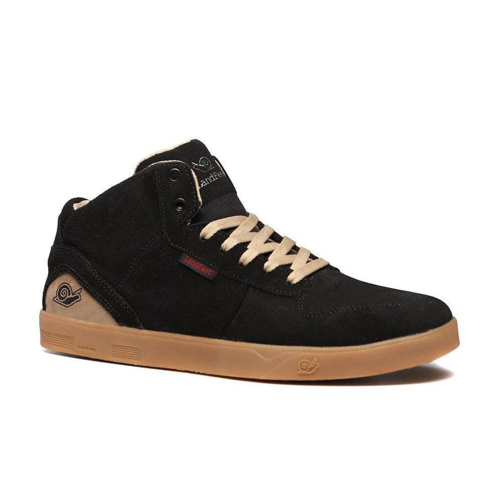Tênis Skate Epoch Em Couro Unissex Cano Alto Casual Landfeet