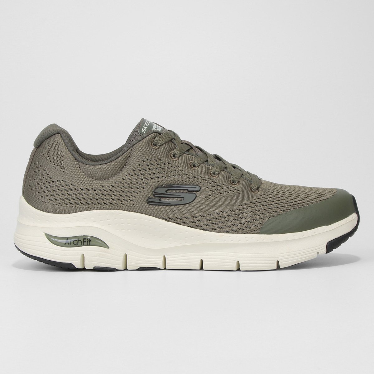 Tênis Skechers Arch Fit Masculino - Verde escuro Menor preço em Tênis Skechers Arch Fit Masculino - Verde escuro