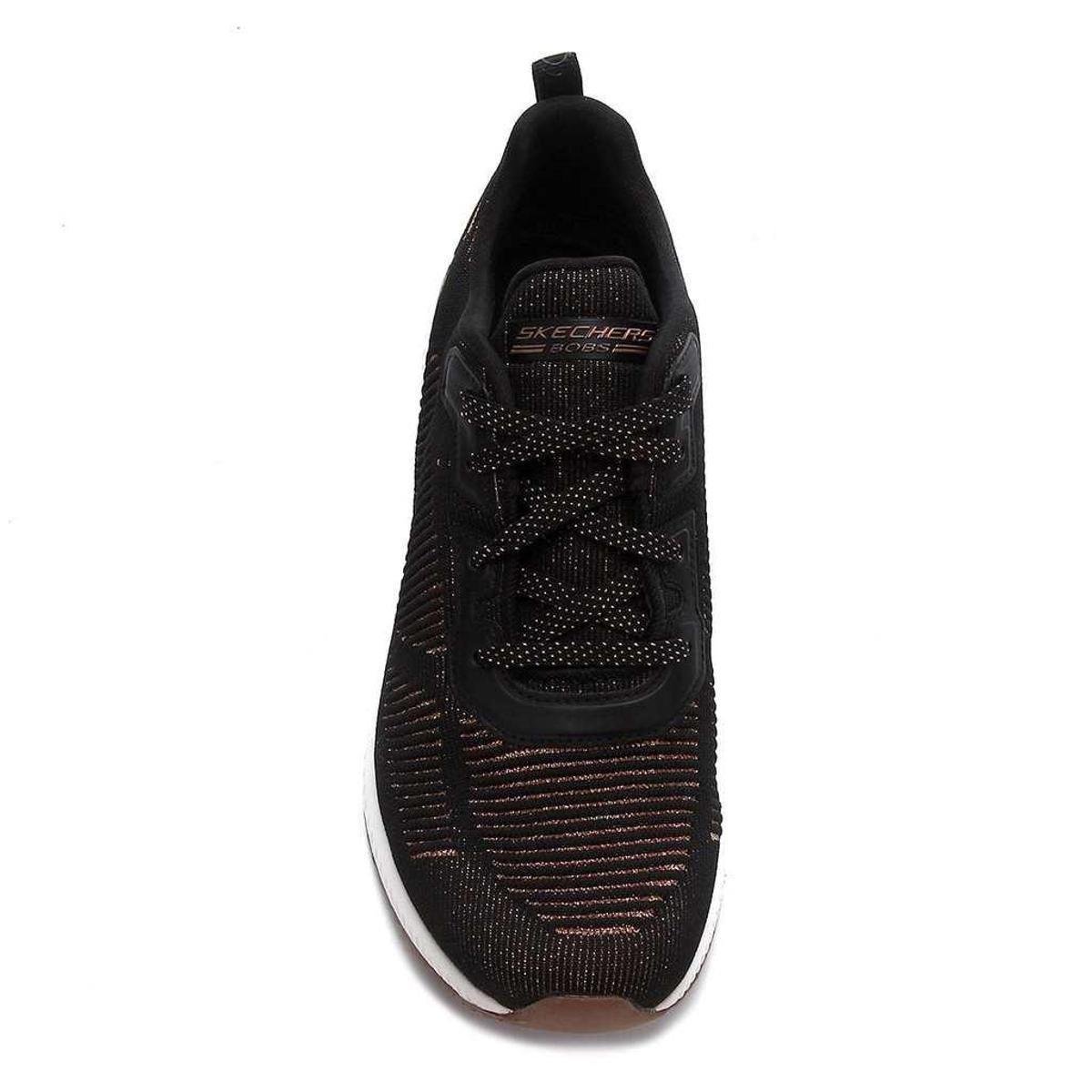 Tênis Skechers Bobs Squad-Glam League BLK Feminino - Preto Menor preço em Tênis Skechers Bobs Squad-Glam League BLK Feminino - Preto