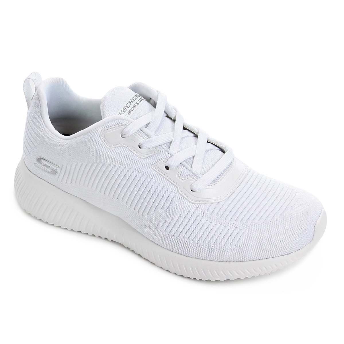 Tênis Skechers Bobs Squad Tough Talk Feminino - Branco Menor preço em Tênis Skechers Bobs Squad Tough Talk Feminino - Branco