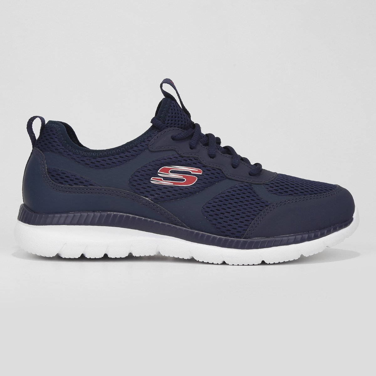 Tênis Skechers Bountiful Masculino - Azul Navy Menor preço em Tênis Skechers Bountiful Masculino - Azul Navy
