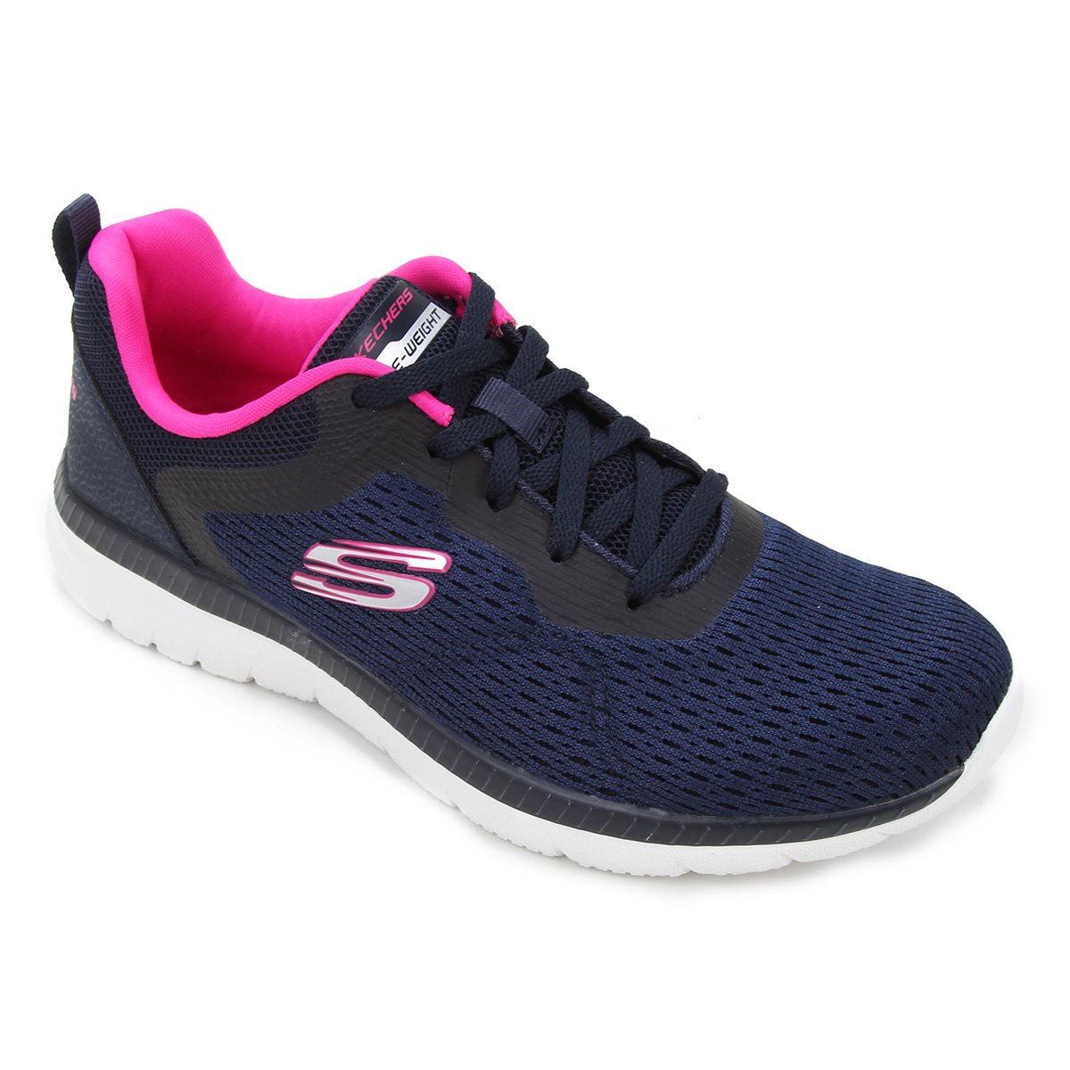 Tênis Skechers Bountiful Quick Path Feminino - Marinho Menor preço em Tênis Skechers Bountiful Quick Path Feminino - Marinho