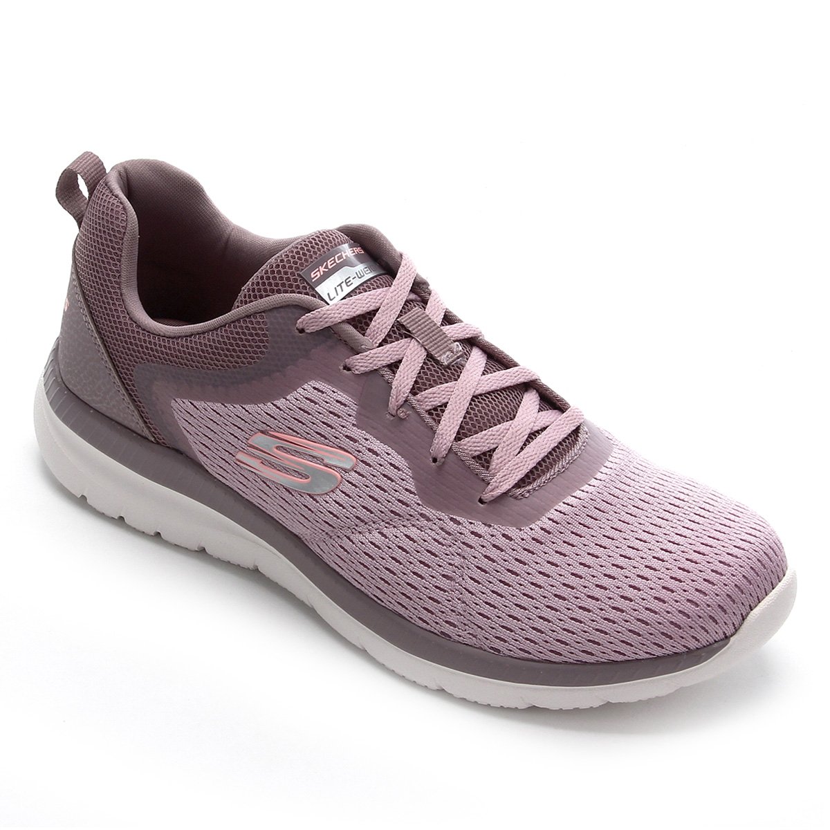 Tênis Skechers Bountiful Quick Path Feminino - Lilás Menor preço em Tênis Skechers Bountiful Quick Path Feminino - Lilás