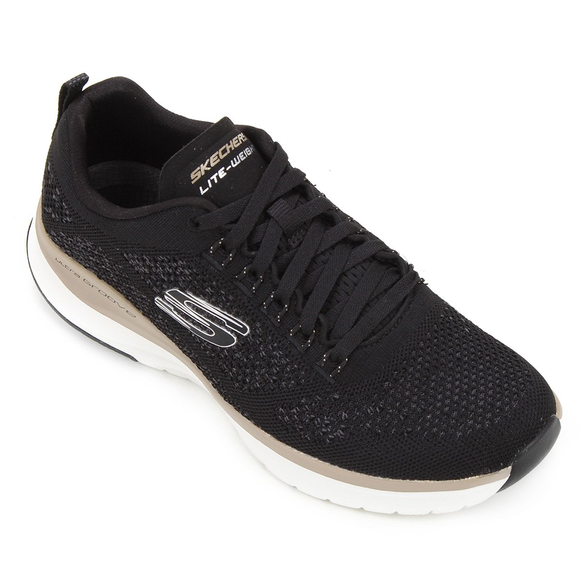 Tênis Skechers Ultra Groove Royal Masculino - Preto Menor preço em Tênis Skechers Ultra Groove Royal Masculino - Preto