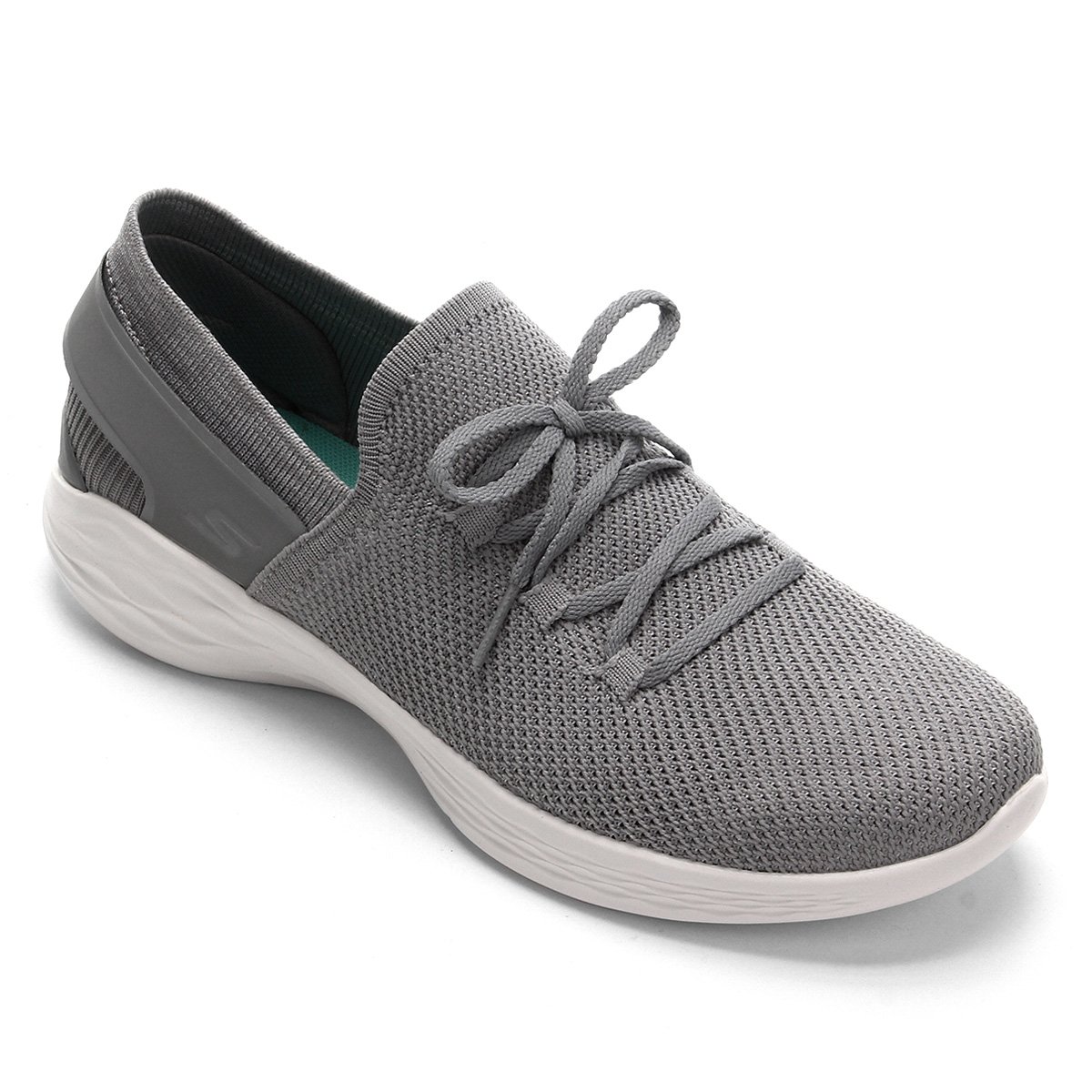 Tênis Skechers You Spirit Feminino - Cinza+Branco Menor preço em Tênis Skechers You Spirit Feminino - Cinza+Branco