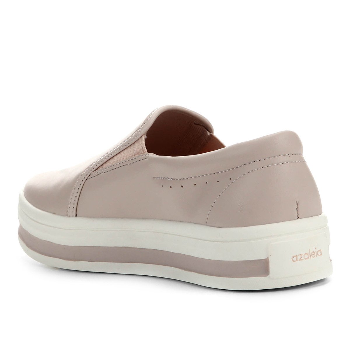 Tênis Slip On Azaleia Flatform Feminino - Rosa Claro | Zattini