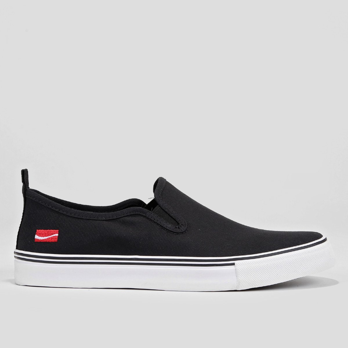 Tênis Slip On Coca-Cola Iate Summer Vip Masculino - Preto Menor preço em Tênis Slip On Coca-Cola Iate Summer Vip Masculino - Preto
