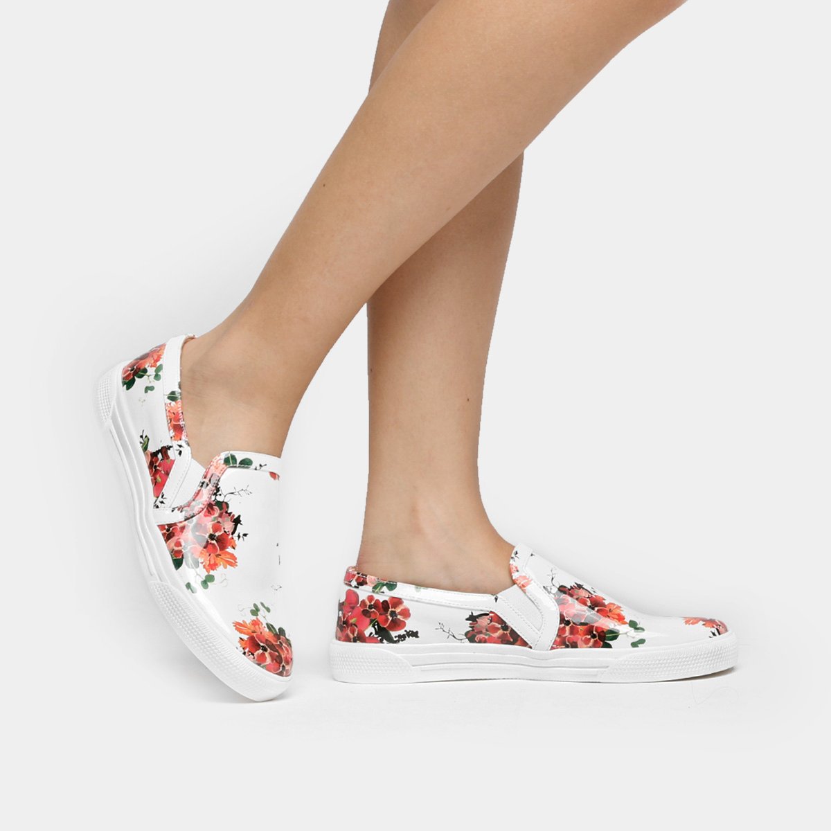 tenis slip on floral
