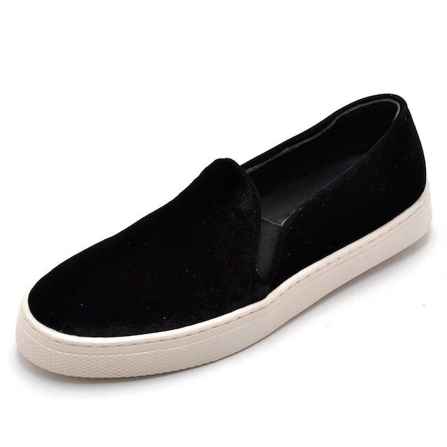 Tênis Slip On em Veludo Q&A Feminino