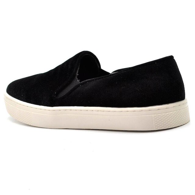 Tênis Slip On em Veludo Q&A Feminino