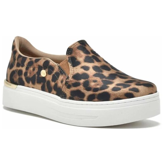 Tênis Slip On Tênis Via Marte Animal Print Tenis Slip On Feminino