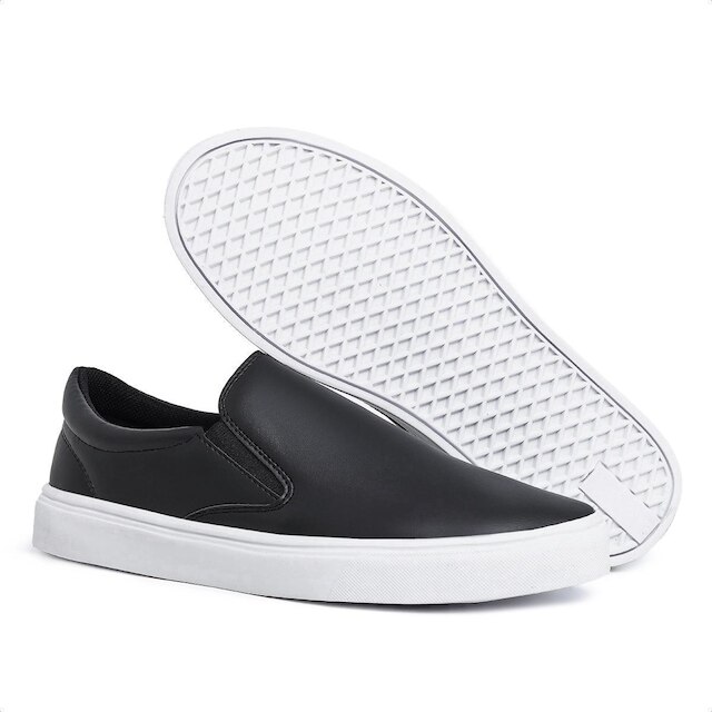 Tênis Slip On Iate Masculino Sapatênis Casual Sem Cadarço Leve Confortável