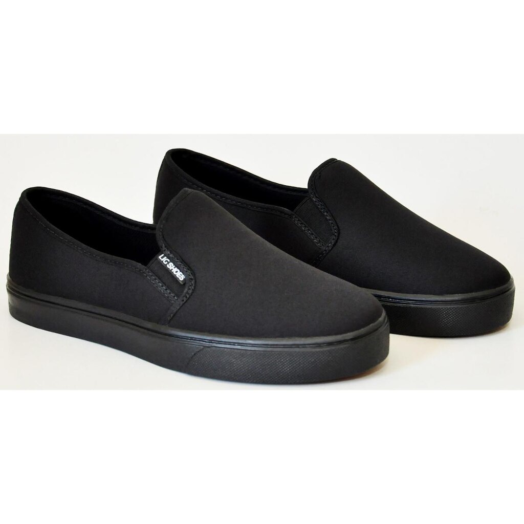 Tênis Slip on Iate Tecido Calce Facil  Macio  Confort