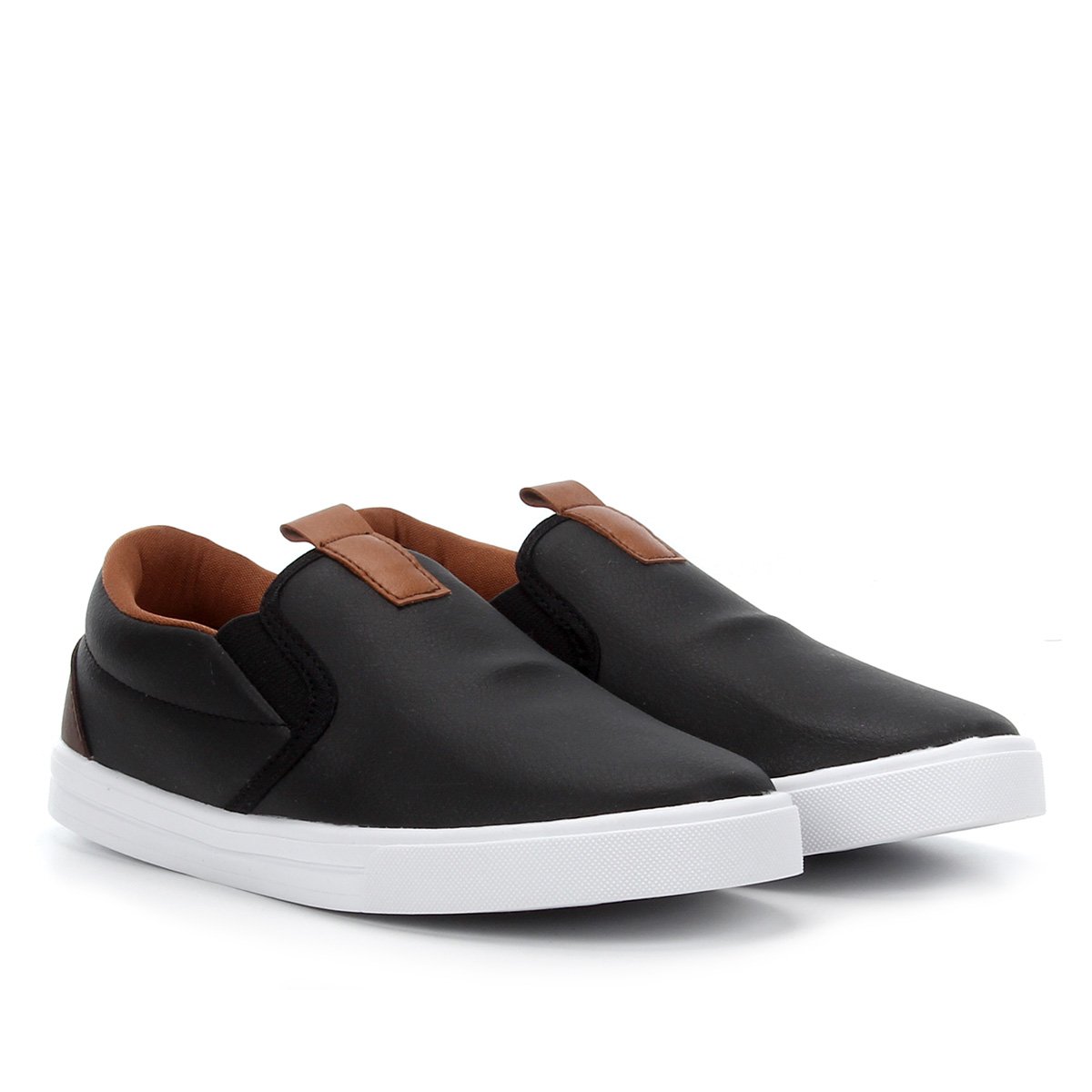 Tênis Slip On Infantil Kurz Coleção Fofinhos Liso Masculino - Preto Menor preço em Tênis Slip On Infantil Kurz Coleção Fofinhos Liso Masculino - Preto