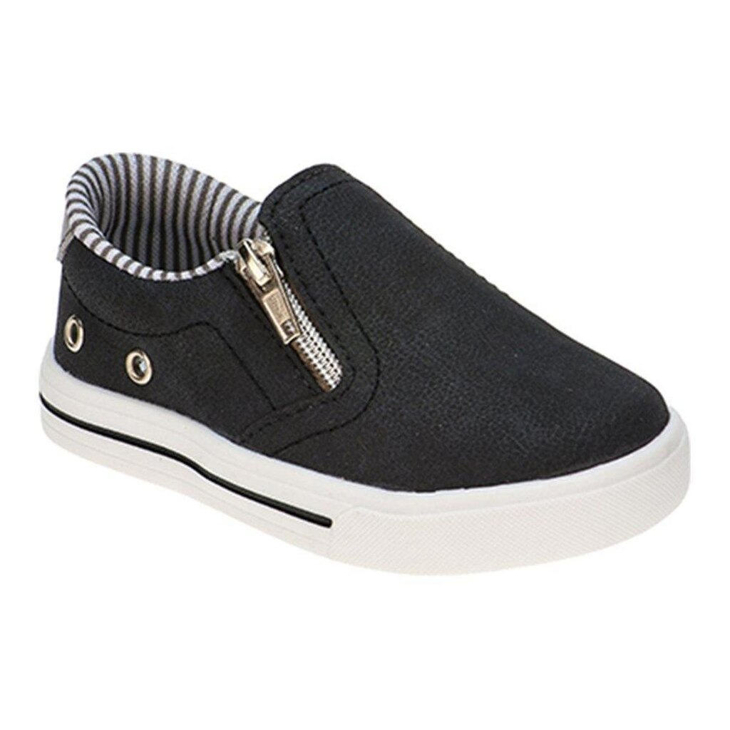 Tênis Slip on Infantil Menino Iate Zíper - Marinho