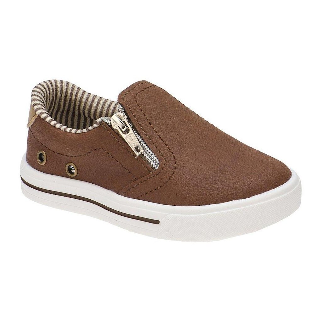 Tênis Slip on Infantil Menino Iate Zíper - Marinho