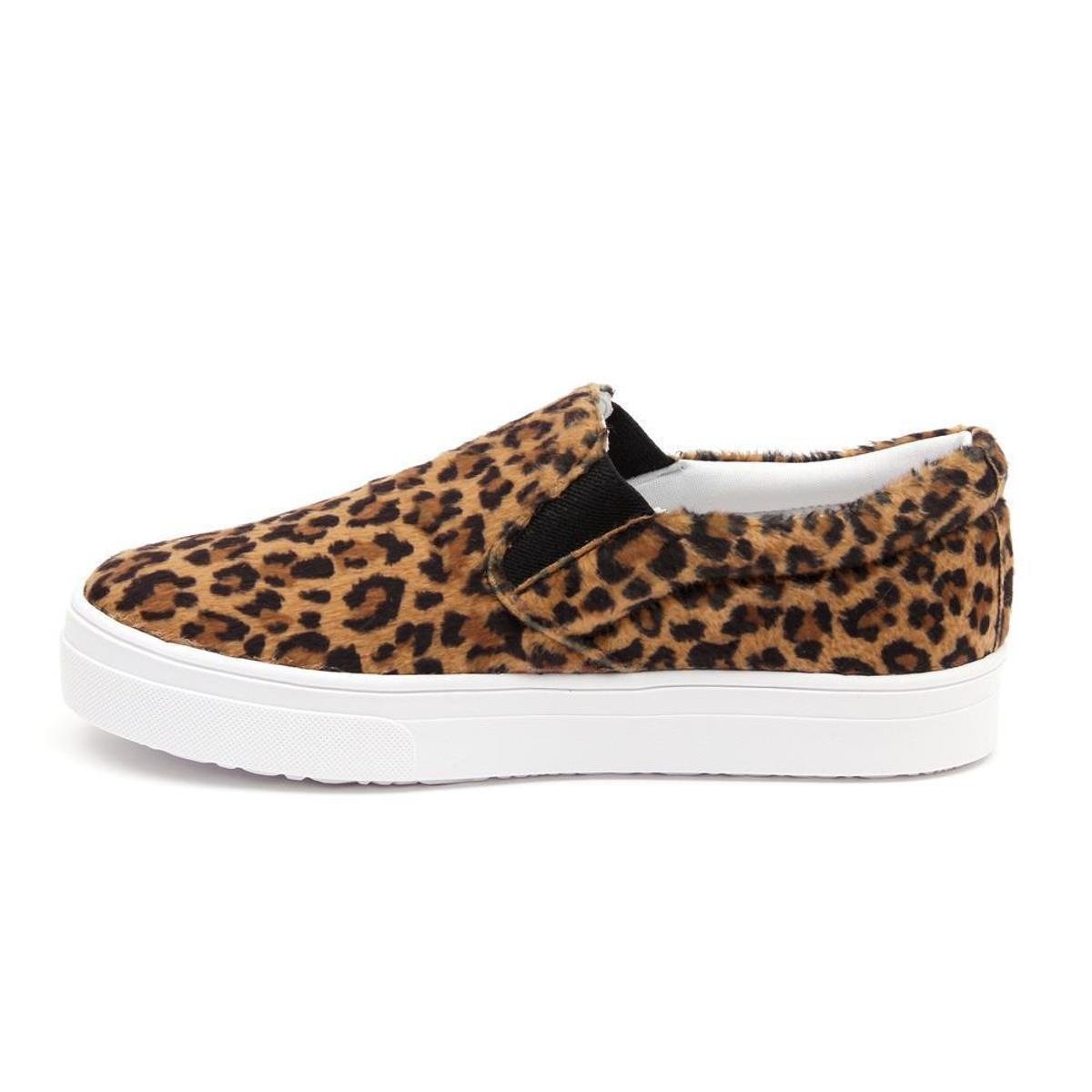Tênis Slip On JL Shoes Casual Animal Print Feminino Zattini