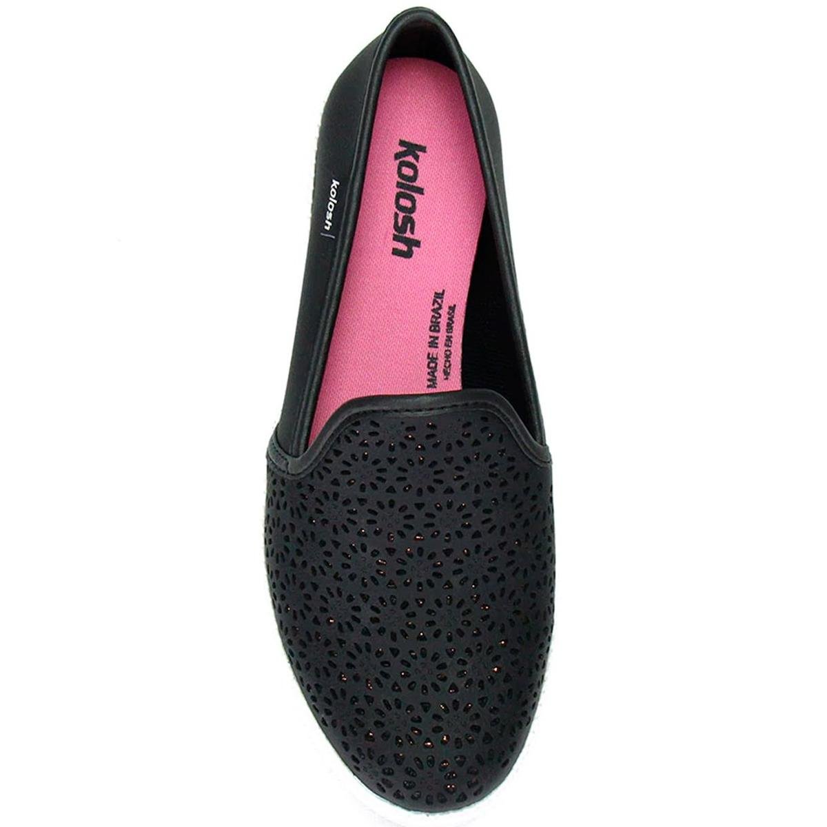tênis slip on kolosh laser cut feminino