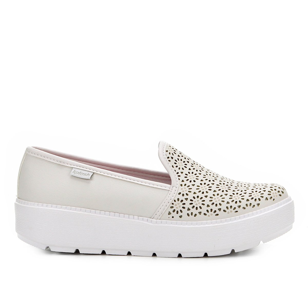 tênis slip on kolosh laser cut feminino