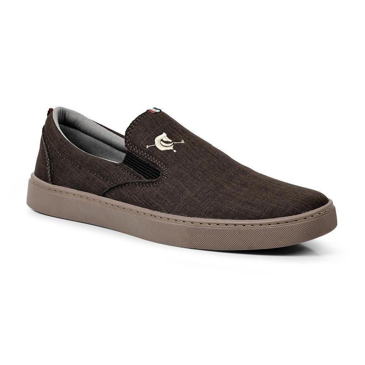 Tênis Slip-On Masculino Básico Calce Fácil Conforto Leve Menor preço em Tênis Slip-On Masculino Básico Calce Fácil Conforto Leve