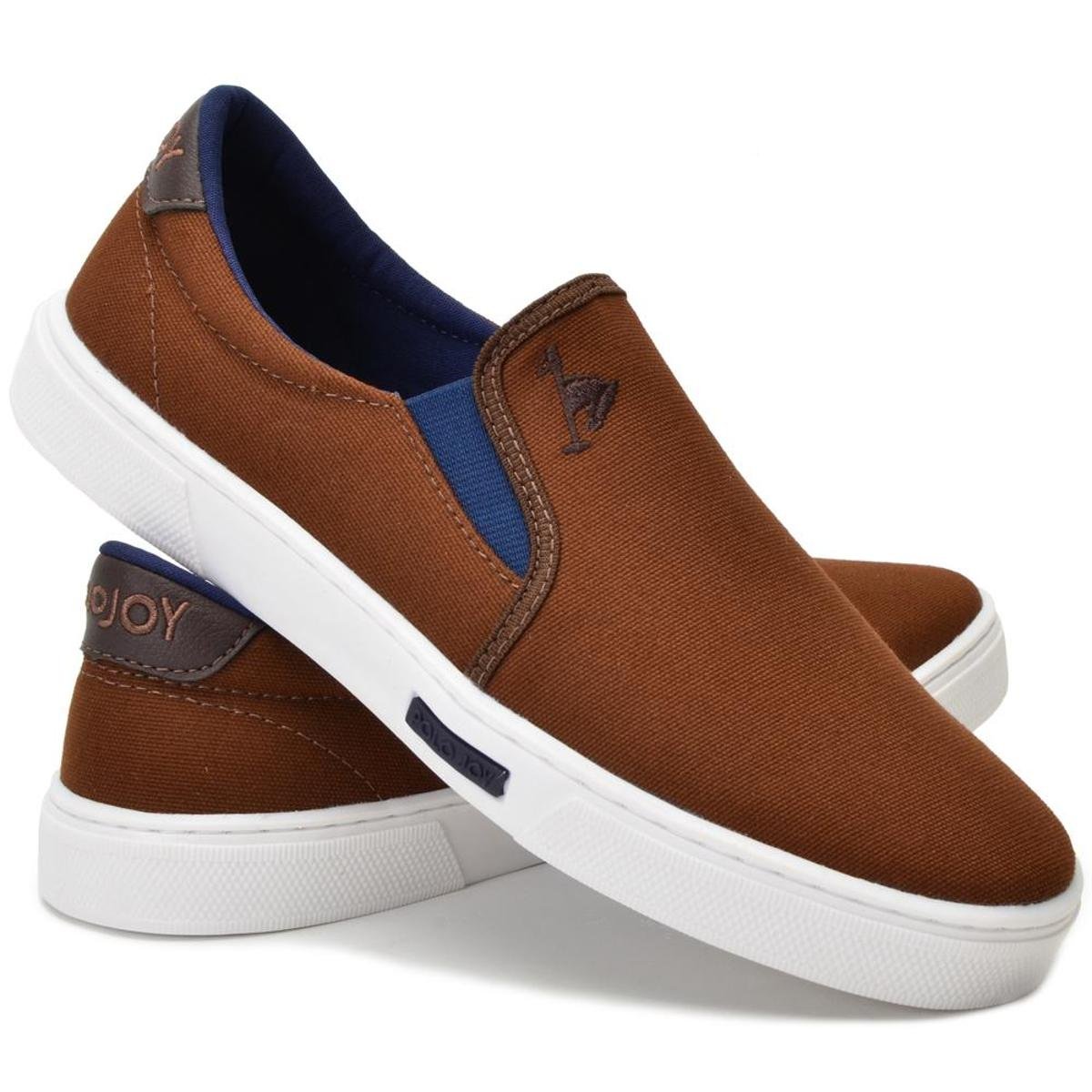 Tênis Slip On Masculino Polo Joy Lona Confortável - Marrom é ruim? Tênis Slip On Masculino Polo Joy Lona Confortável - Marrom é boa?