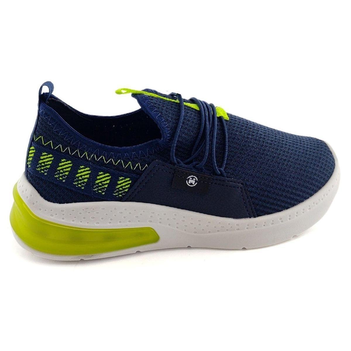 Tenis Slip On Menino Respiravel Ajuste com Elastico - Azul Menor preço em Tenis Slip On Menino Respiravel Ajuste com Elastico - Azul