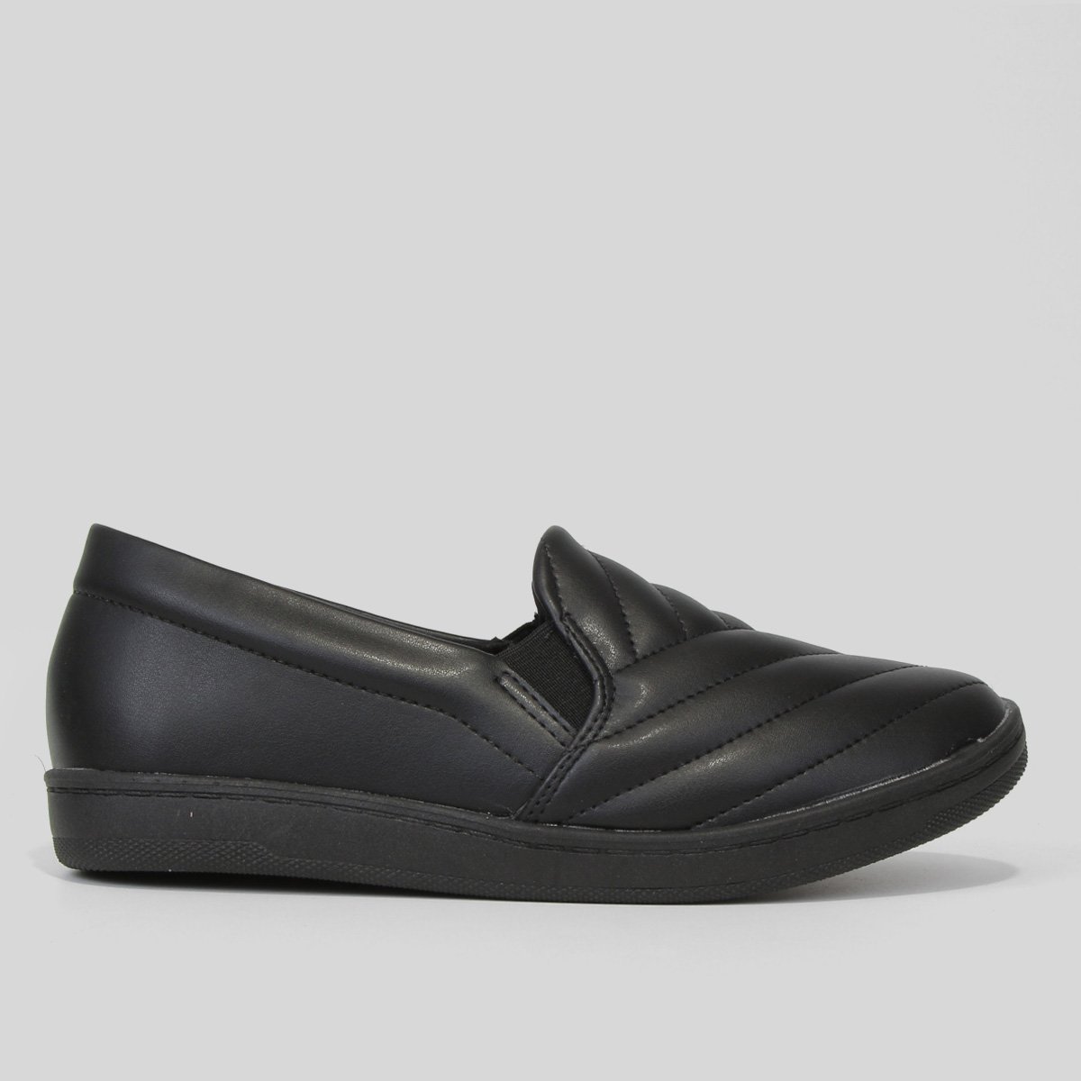 Tênis Slip On Modare Matelassê Feminino - Preto Menor preço em Tênis Slip On Modare Matelassê Feminino - Preto