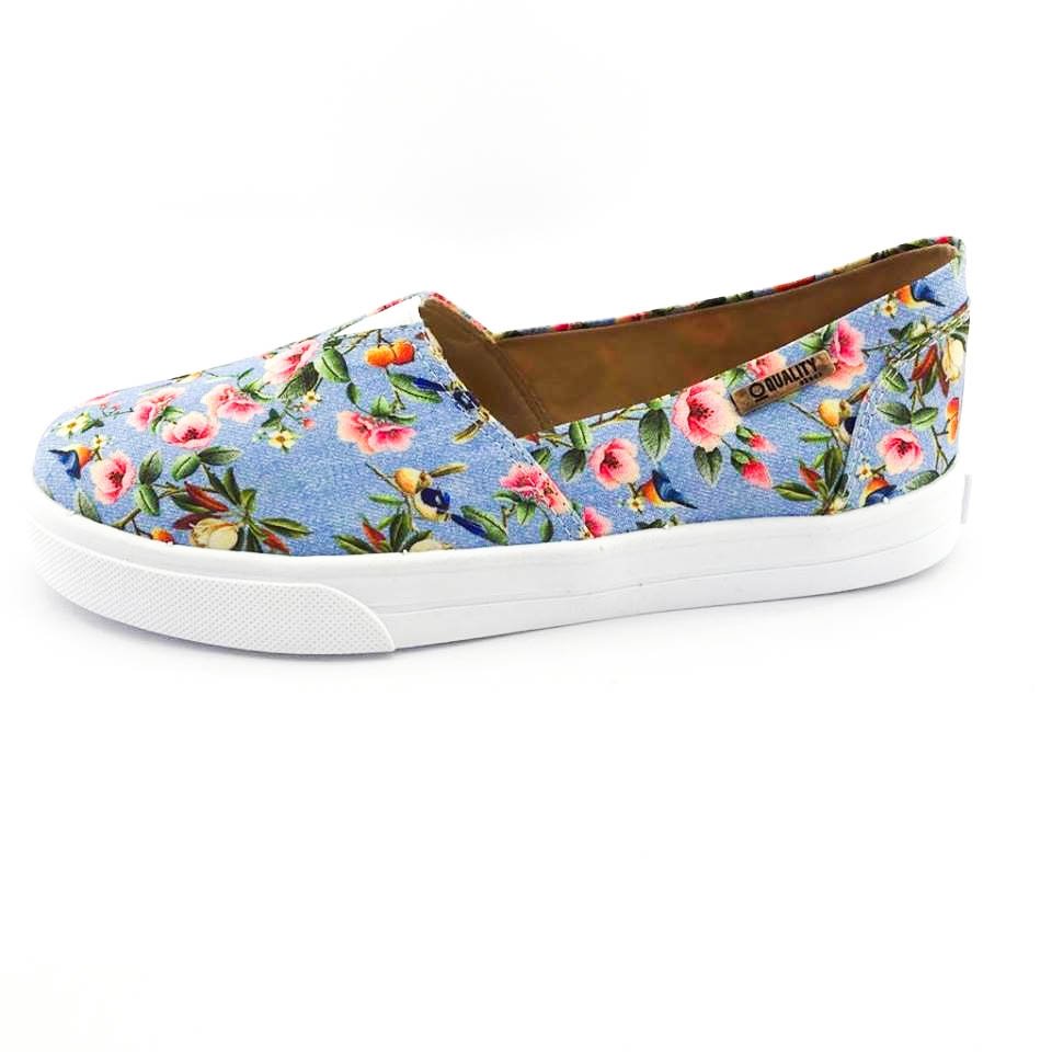 tenis slip on floral