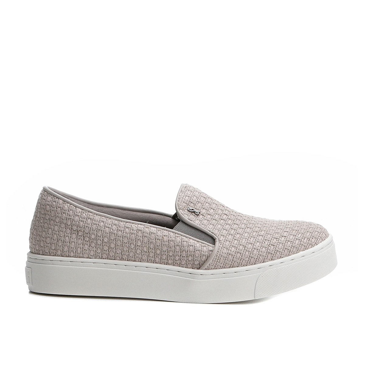 Tênis Slip On Santa Lolla Texturizado Feminino - Cinza | Zattini
