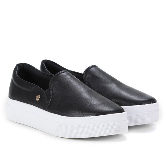 Nis Slip Tenis Slip Via Uno Zattini Tenis Via Uno Marrom Slip On