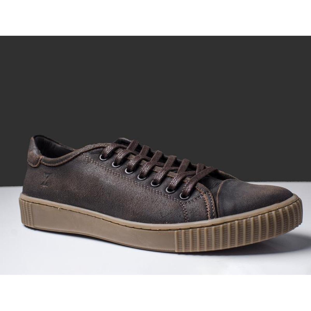 Tênis Sneaker Casual Masculino Mioraz Café - Café | Zattini