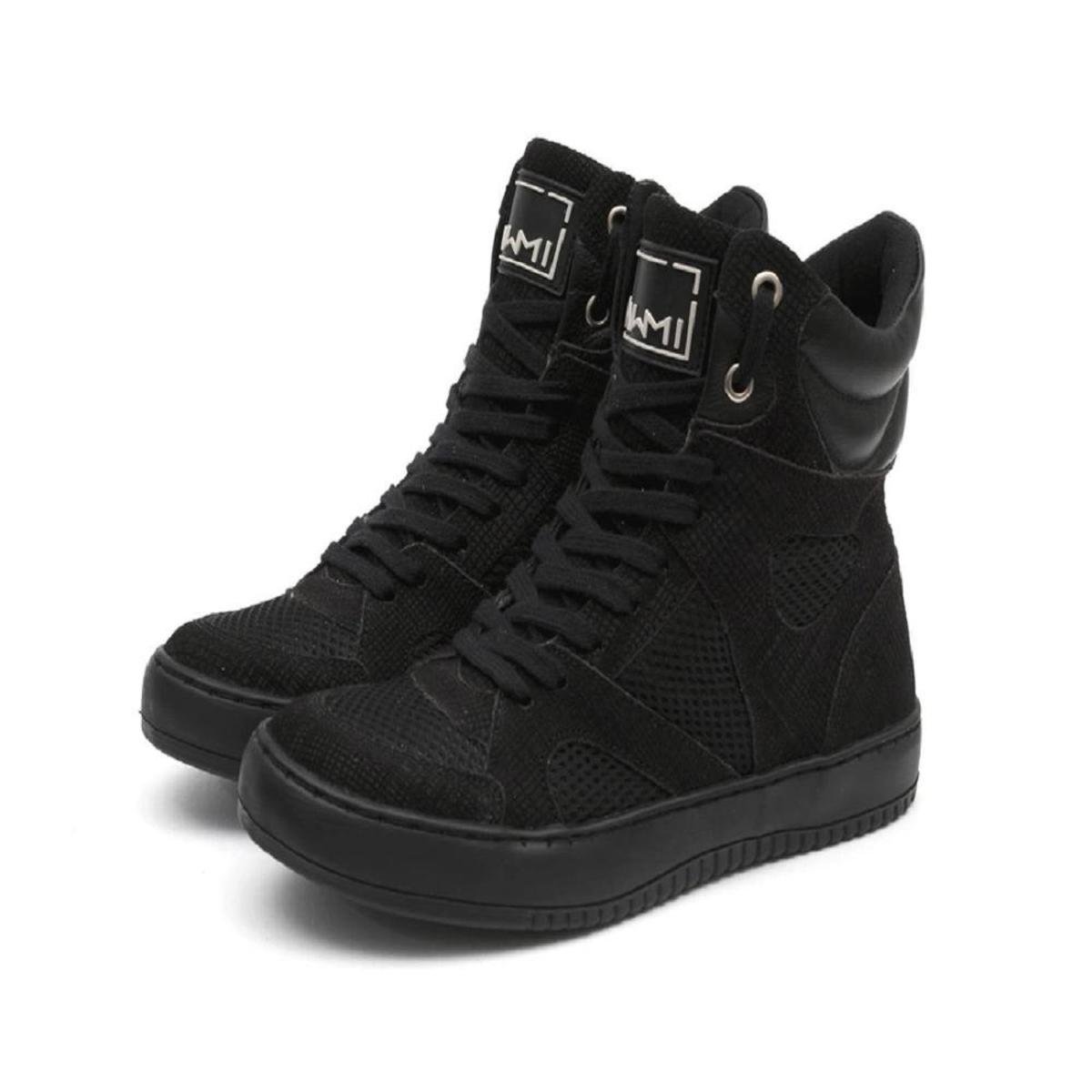 Tenis Sneaker Feminino Botinha Treino Academia Cano Alto Menor preço em Tenis Sneaker Feminino Botinha Treino Academia Cano Alto