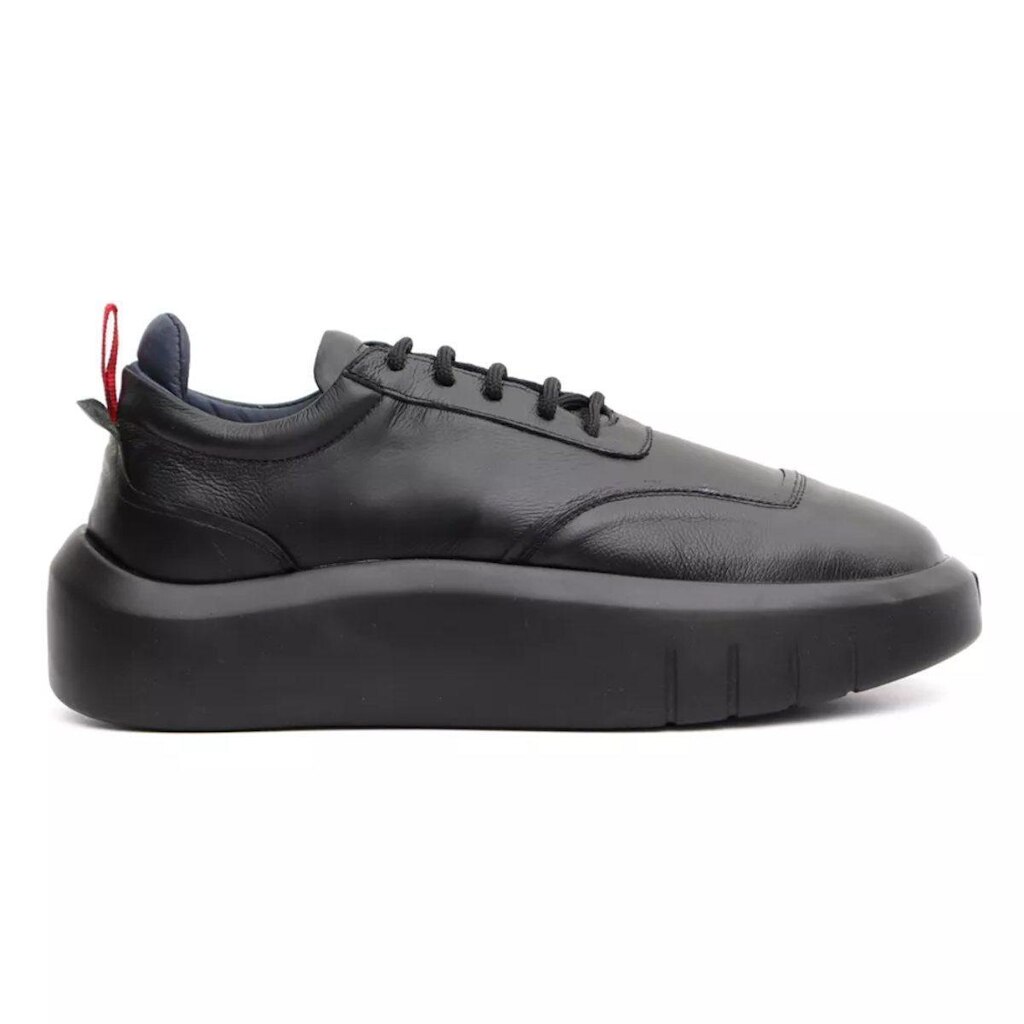 Tênis Sneaker Masculino em Couro Premium Solado Alto Confort
