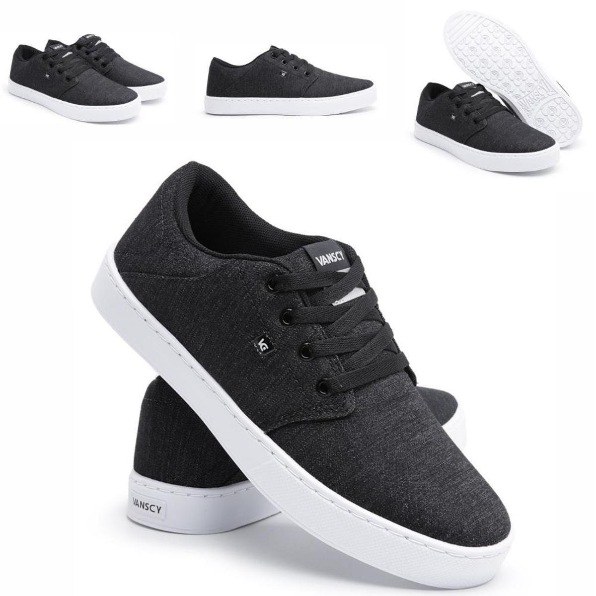 tenis vanscy preto masculino