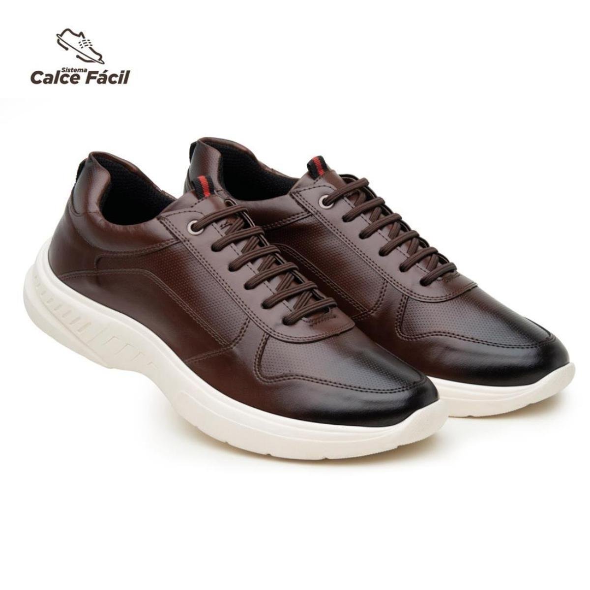 Tenis Sneakers Masculino Casual Esportivo Conforto - Marrom Menor preço em Tenis Sneakers Masculino Casual Esportivo Conforto - Marrom