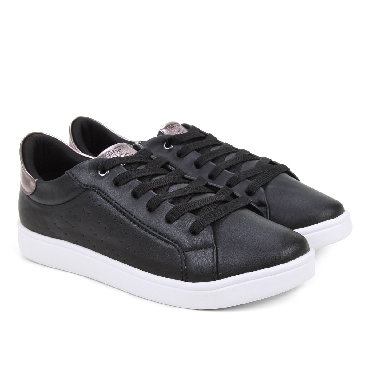 Tênis Somoda Sola Caixa Perfuros - Preto Menor preço em Tênis Somoda Sola Caixa Perfuros - Preto