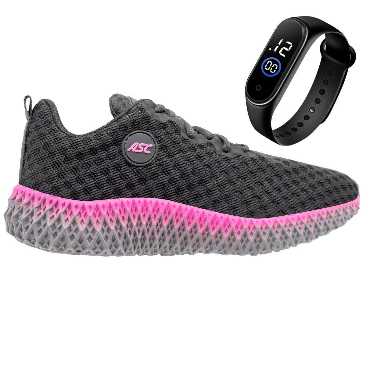 Tênis Sport Academia e Caminhada Feminino-Masculino Leve e Confortável + Rélogio de Pulso Menor preço em Tênis Sport Academia e Caminhada Feminino-Masculino Leve e Confortável + Rélogio de Pulso
