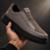 Tênis Sportstyle Casual Slip On Calça Fácil Streetwear Street Sola Alta Grande Robusto Confortável - Cinza