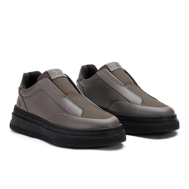 Tênis Sportstyle Casual Slip On Calça Fácil Streetwear Street Sola Alta Grande Robusto Confortável