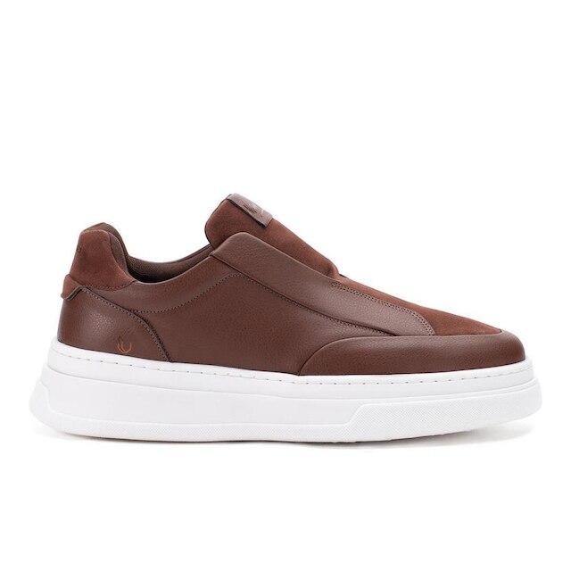 Tênis Sportstyle Casual Slip On Calça Fácil Streetwear Street Sola Alta Grande Robusto Confortável