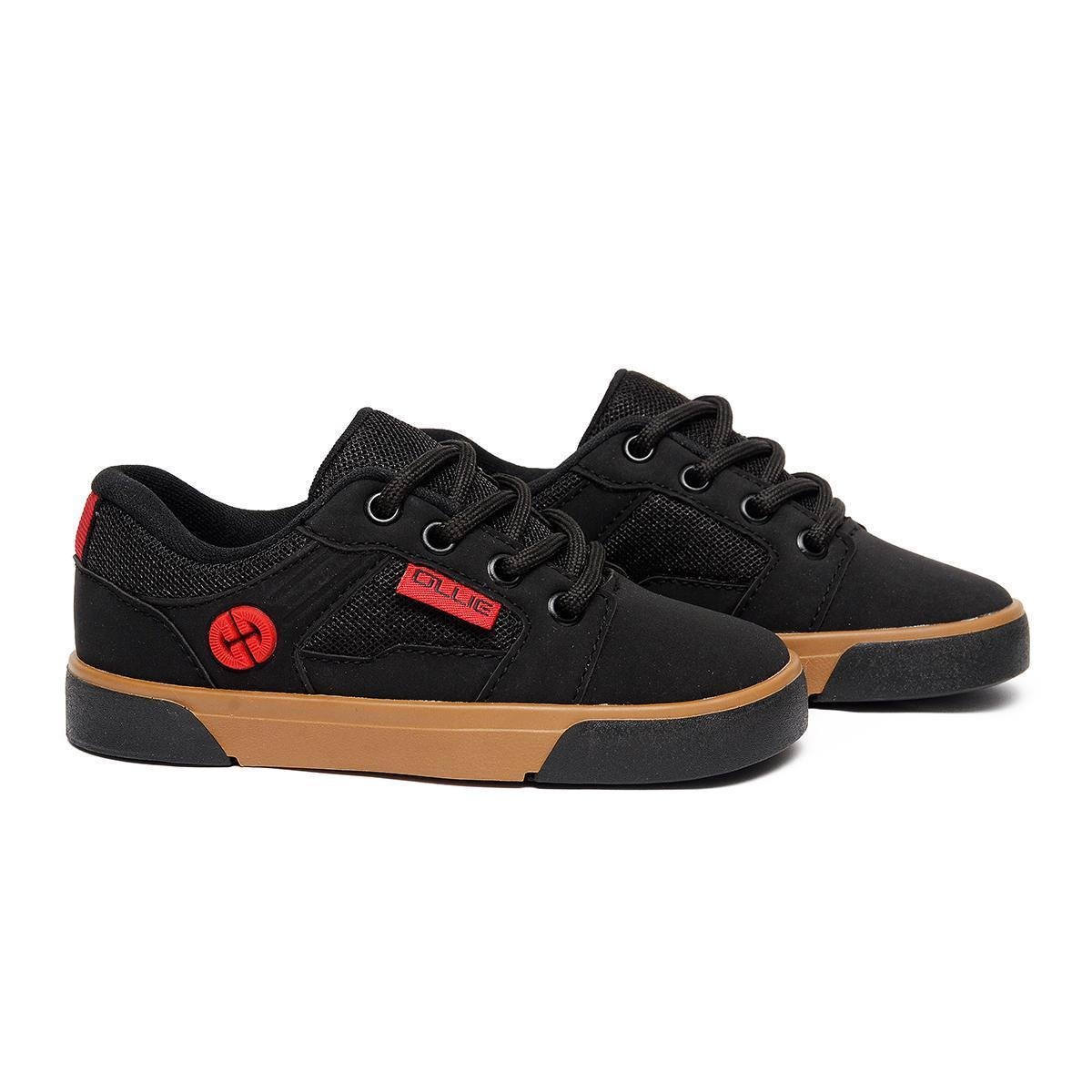 Tenis Street Ollie Infantil Plazza Menino Conforto - Preto+Marrom Menor preço em Tenis Street Ollie Infantil Plazza Menino Conforto - Preto+Marrom