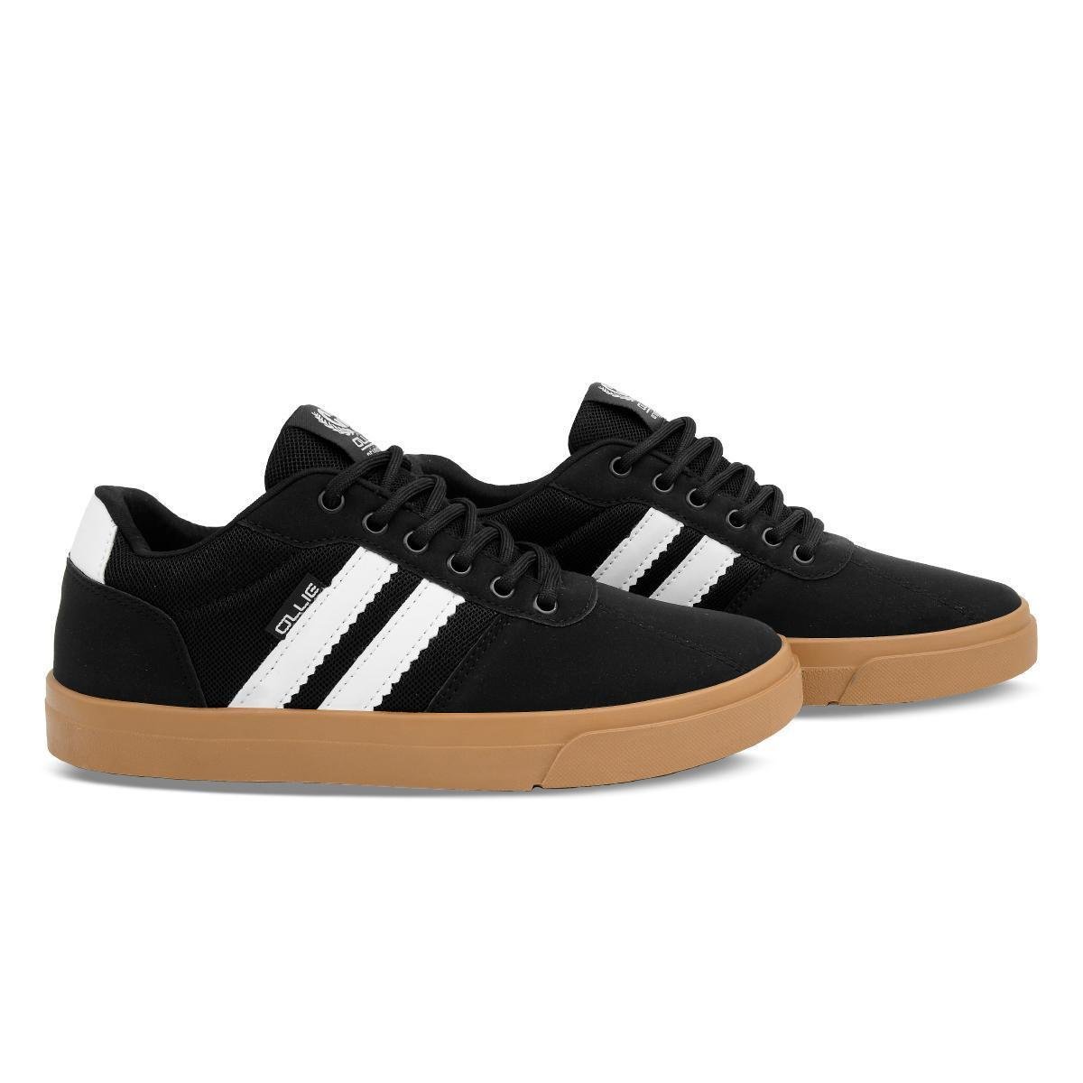 Tênis Street Ollie Juvenil Evoke Menino Conforto - Preto+Marrom Menor preço em Tênis Street Ollie Juvenil Evoke Menino Conforto - Preto+Marrom