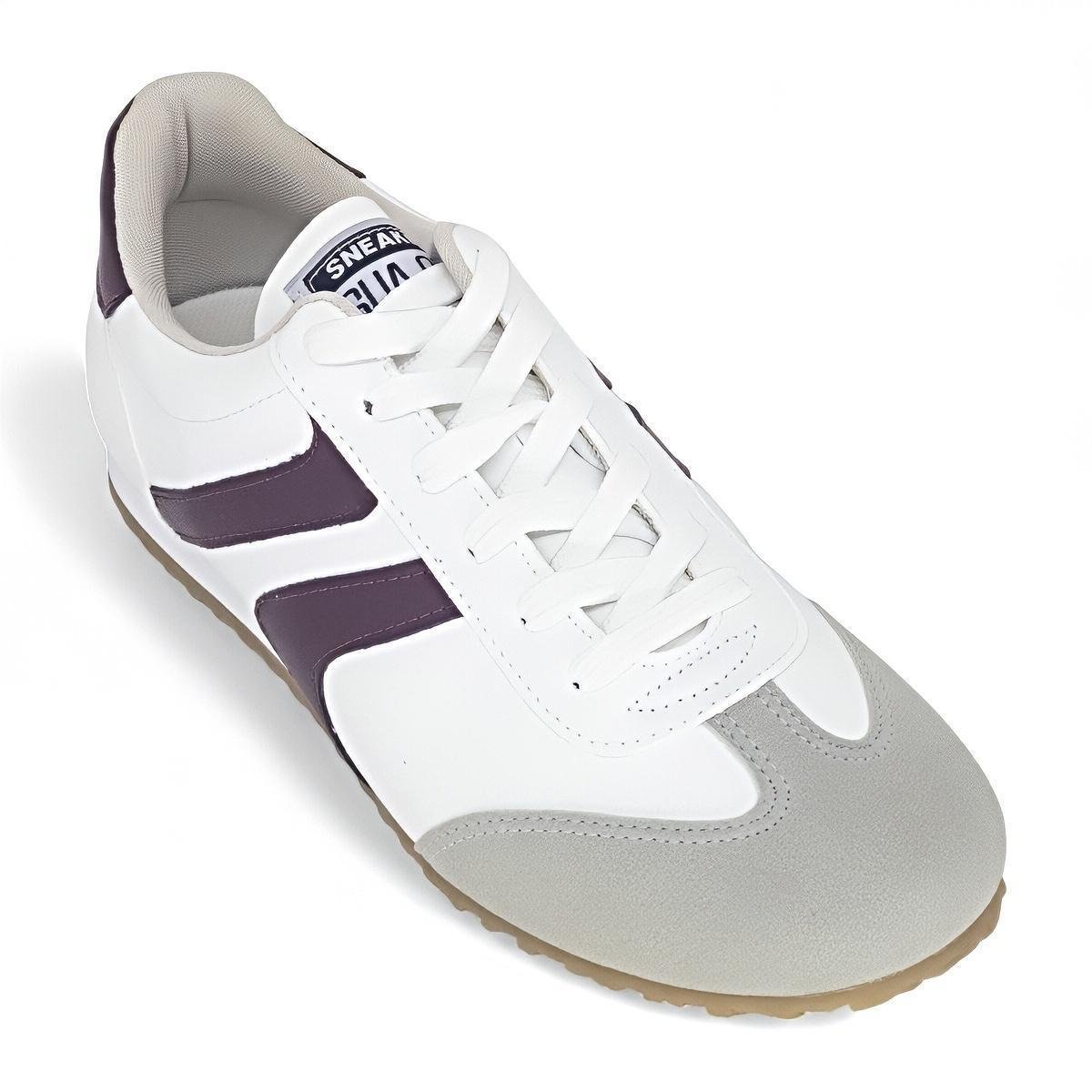 Tenis Sua Cia Feminino Branco Street Retro Casual Macio Zattini