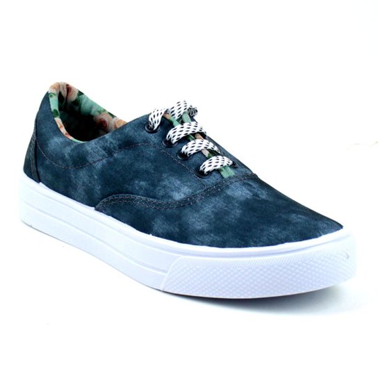 Tênis Tag Shoes Jeans Feminino - Azul Escuro