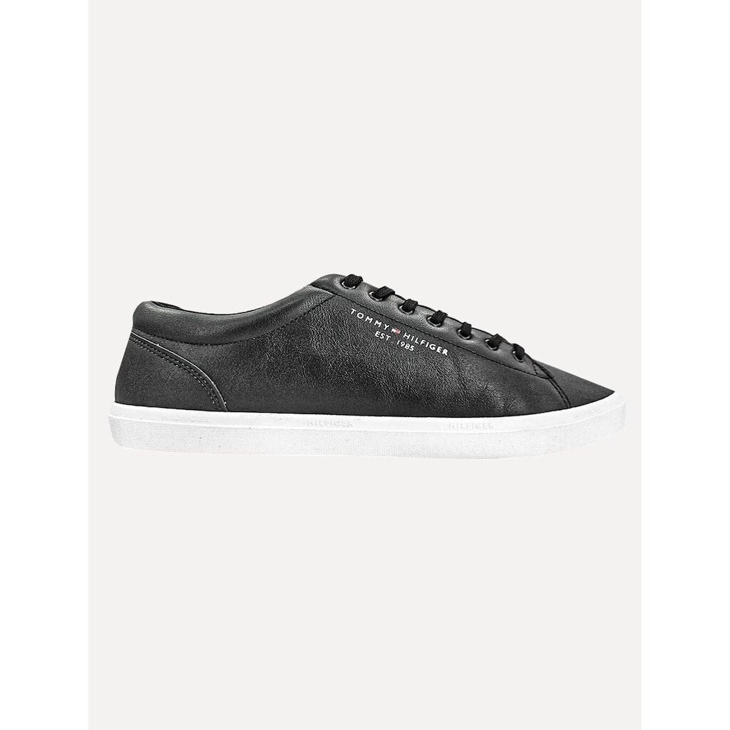 Tênis Tommy Hilfiger Masculino Couro Harrison 5D5 Preto