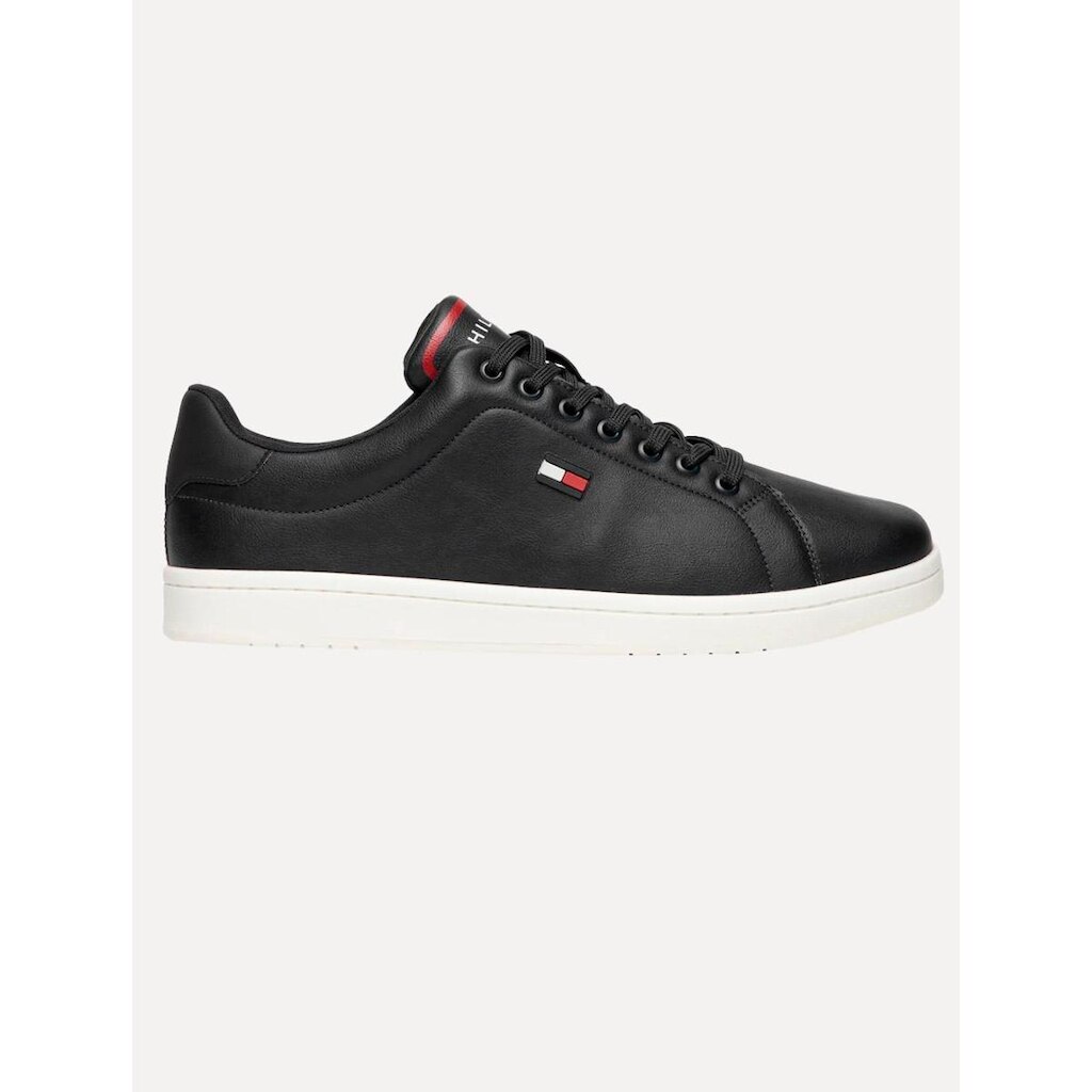 Tênis Tommy Hilfiger Masculino Flag Low Cut-Lace Up Preto