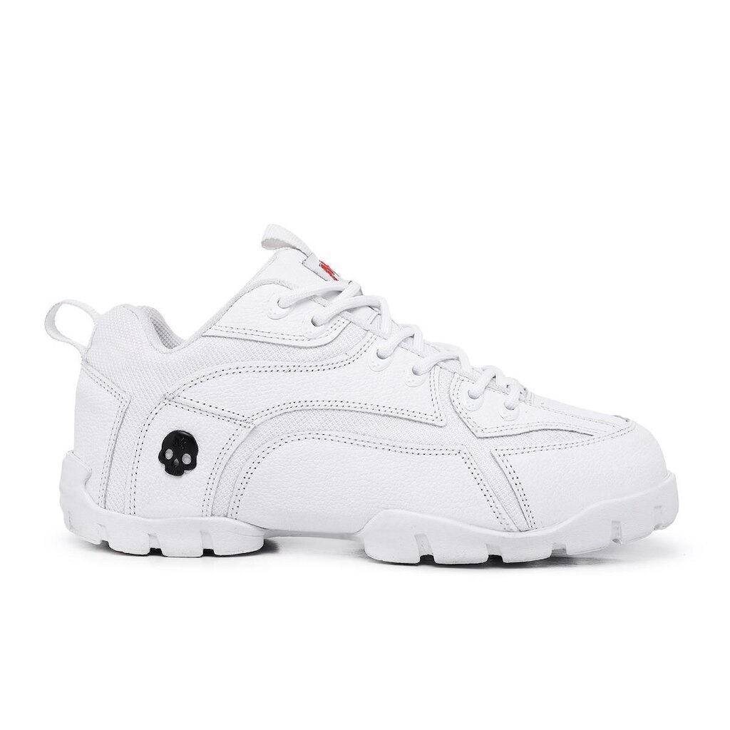 Tênis Unissex Trilha Masculino Feminino Trabalho Casual Leve Branco Liso