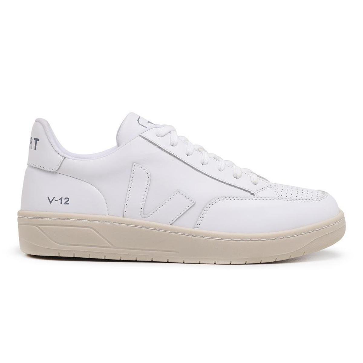 Tenis Unissex V-12 Couro Extra White Grife VRT Menor preço em Tenis Unissex V-12 Couro Extra White Grife VRT