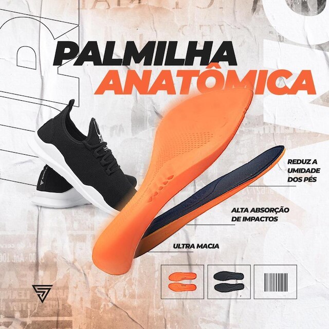 Tênis Urbano Palmilha Anatômica Confortável Masculino